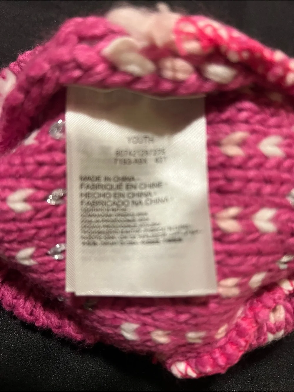 Hurley Pink Youth Beanie Hat